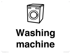 Dementia washing machine sign